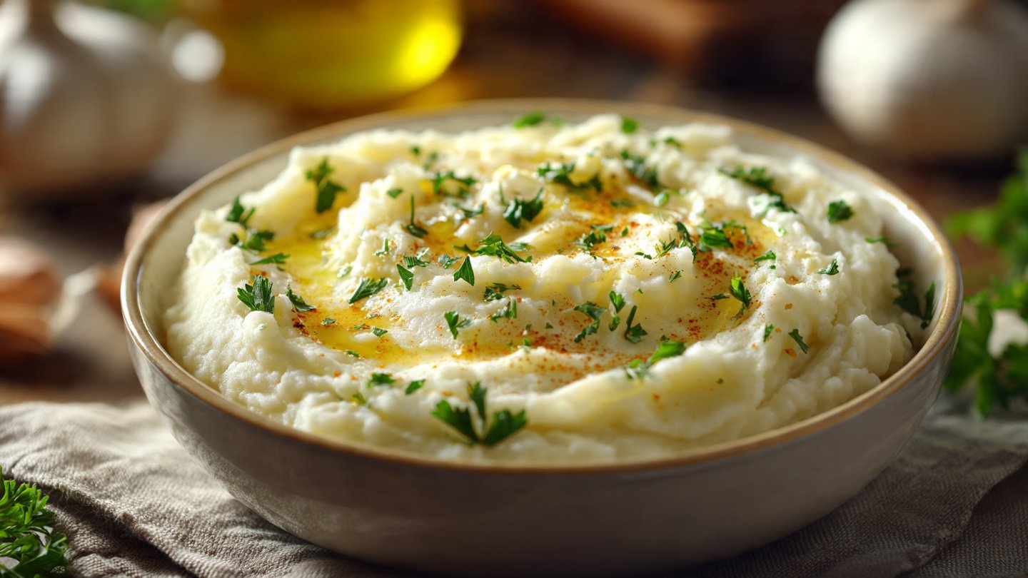 Garlic Parmesan Mashed Potatoes