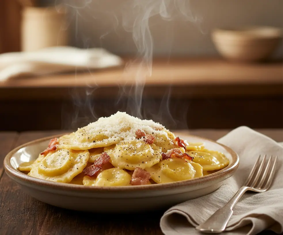 Ravioli Carbonara Recipe