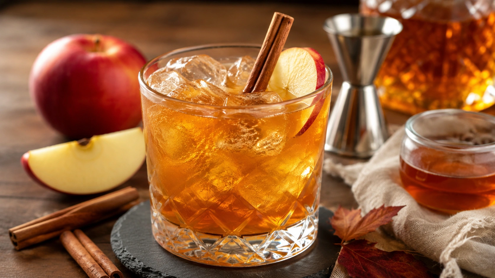 apple cider bourbon cocktail recipe