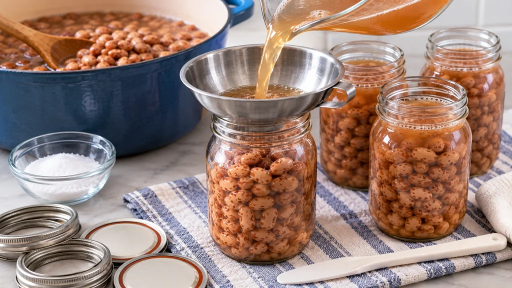 fill-canning-jars-with-pinto-beans